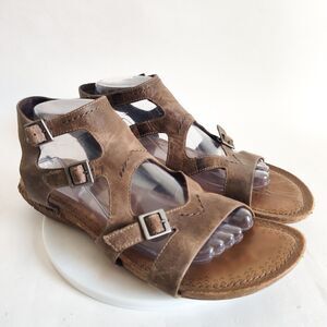 Merrell Comfort Sandals Womens Size 10 Gladiator Flats Whisper Gladiator Taupe